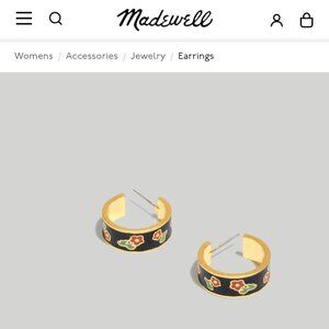 Madewell Enamel Hoops
